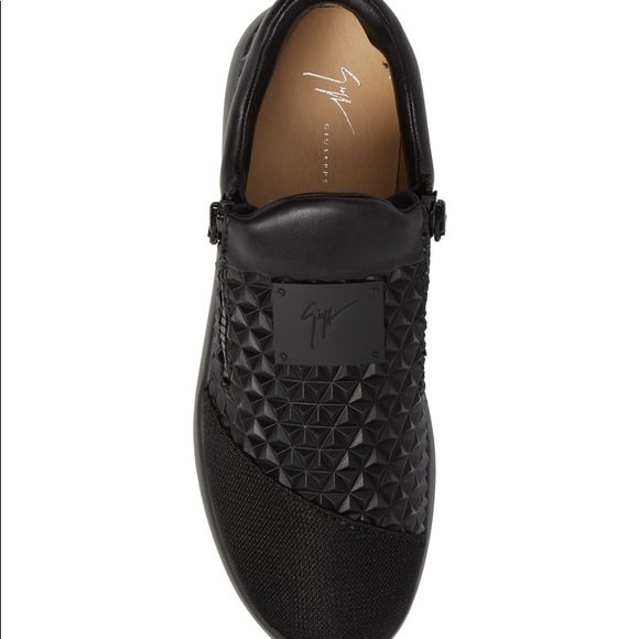 Giuseppe Zanotti Geo Embossed Zip Sneaker Men 40EU - Picture 5 of 6